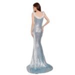 Elegant Light Blue Evening Dress Long Gown Formal Party Dress - Image 5