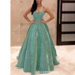 Strapless Shimmering Elegant Long Dress for Evening Events