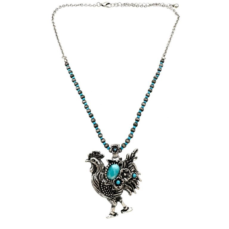 Farm Animal Western Navajo Turquoise Beads Necklace