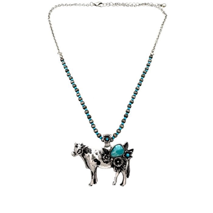 Farm Animal Western Navajo Turquoise Beads Necklace