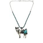 Farm Animal Western Navajo Turquoise Beads Necklace