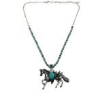 Farm Animal Western Navajo Turquoise Beads Necklace