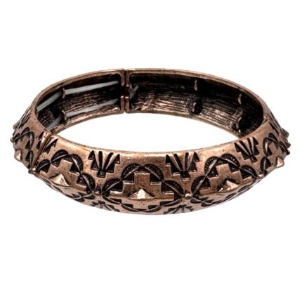 Antique Metalwork Western Native Stretch Bracelet