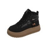 Fleece-Lined High-Top Snow Boots for Women, Fashionable Insulated Casual Winter Shoes  Student-Friendly Design - Image 4