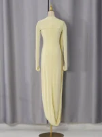 One-Shoulder Draped Maxi Dress - Image 7
