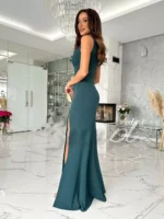 Sleeveless High Slit Maxi Dress - Image 7