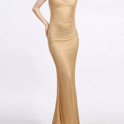 Backless Scoop Neck Maxi Dress