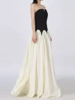 Two Tone Tube Maxi Dress - Image 4